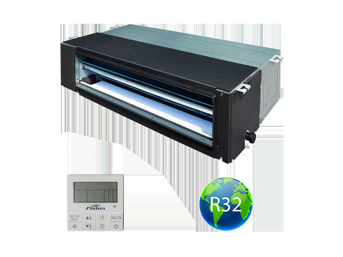 FISHER FSLUIF-180CE3/FSOIF-180CE3 (beltéri +kültéri egység) Légcsatornás split klíma 5,3 kW