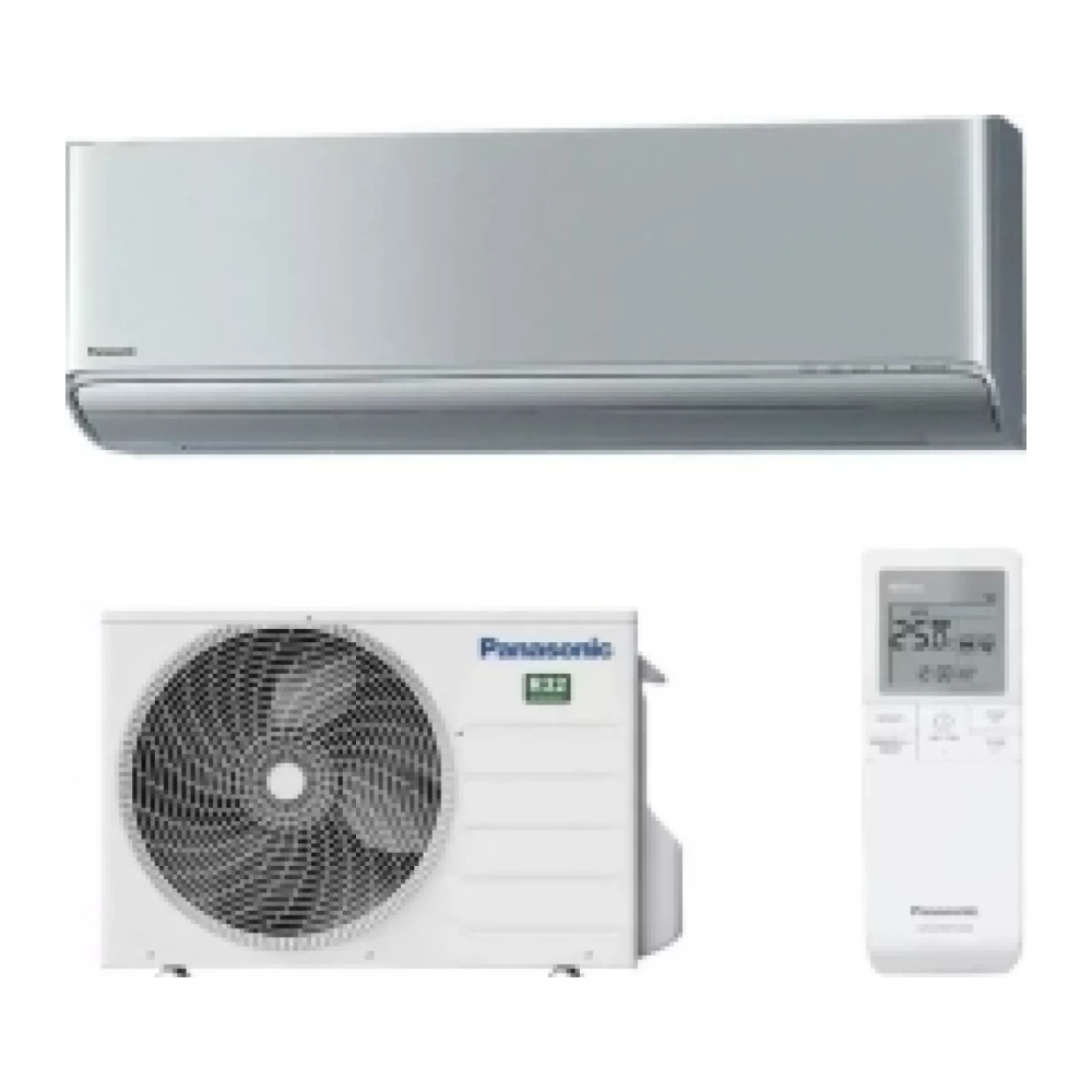 Panasonic KIT-XZ25-ZKE XZ ETHEREA oldalfali inverteres klíma szett 2,5 kW ezüst