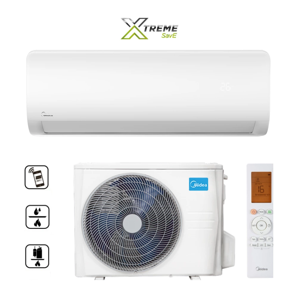 Midea MG2X-09-SP Xtreme Save oldalfali split (R32, 2,6 kW)