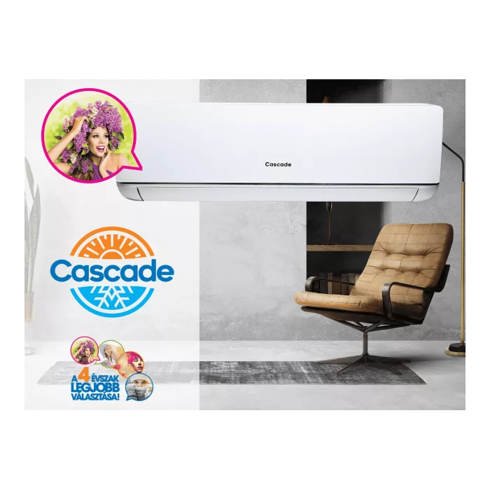Cascade Bora CWH09AAA oldalfali inverteres 2,5 kW split klíma