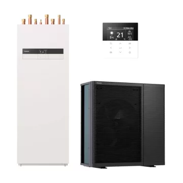 Panasonic Aquarea High Performance All In One levegő-víz hőszivattyú - 1 fázisú, 3 kW kiegészítő fűtőbetéttel - WH-UDZ03KE5/WH-ADC0309K3E5