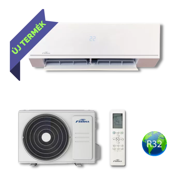 Fisher Comfort Plus FSAIF-CP-91AE3 / FSOAIF-CP-91AE3 oldalfali split klíma 2,7 kW