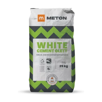 WHITE CEMENT GLETT fehér kül- és beltéri felületkiegyenlítő glettanyag – 25 kg