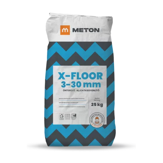 X-FLOOR 2-15 mm önterülő aljzatkiegyenlítő – 25 kg