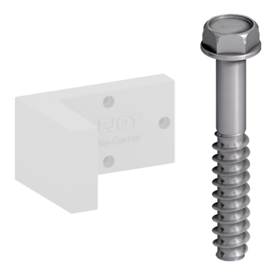 EJOT Iso-Corner Set Delta PT (2 db csavar) – 1 db / doboz